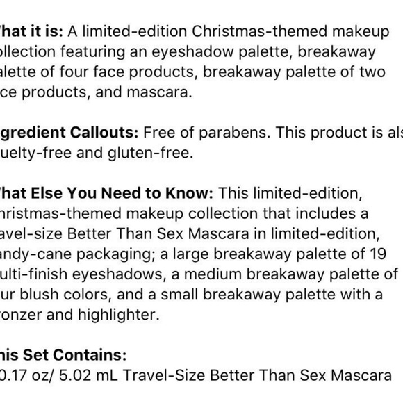 TOO FACED, LET IT SNOW, HOLIDAY 4PC MAKEUP COLLECTION, NIB - Picture 8 of 8